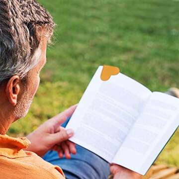 6 Pieces Leather Heart Corner Bookmark for Women Cute Handmade Bookmarks for Reading Lovers Book Club Gifts Book Accessories for Book Lovers Christmas Holiday Gifts(Assorted Color)