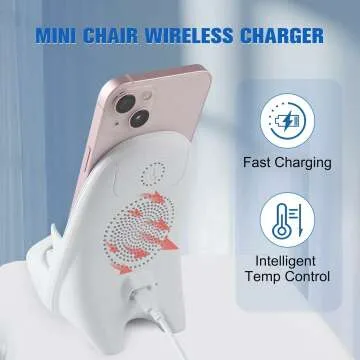 Mini Chair Wireless Charger with Speaker & Phone Stand