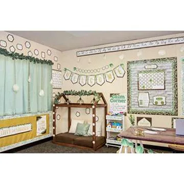 Eucalyptus Welcome Bulletin Board Set for Classrooms