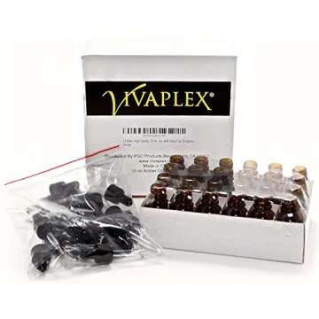 Vivaplex 24 Amber Glass Bottles with Droppers: Protect & Disperse