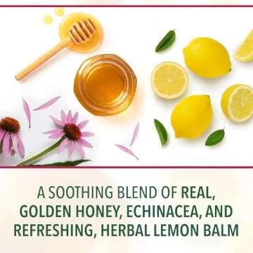 Ricola Honey Lemon with Echinacea Cough Drops, 45 Count, Delicious Throat Relief & Care, Oral Anesthetic, Naturally Flavored