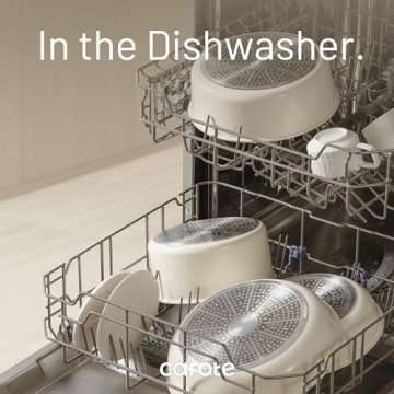 CAROTE 15pcs Ceramic Non Stick Cookware Set for RVs