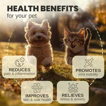 Billion Pets Organic Hemp Oil for Dogs and Cats - Calming Anxiety Drops