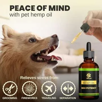 Natural Billion Pets Hemp Oil for Calming Dogs and Cats