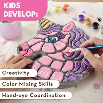 MindWare Unicorn Paint Your Own Stepping Stone Kit