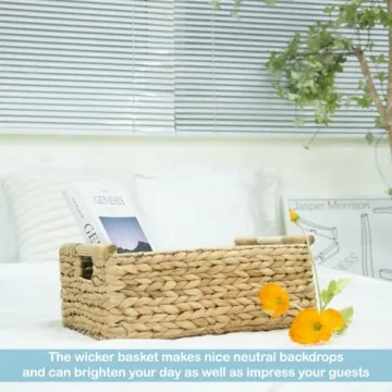 VATIMA Hyacinth Large Wicker Basket Stylish Storage