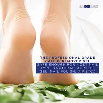 Blue Cross Callus Remover Gel for Feet or Heel, Extra Strength Professional Nail Care, File, Shaver, Scrubber & Pumice Stone Alternative for at Home Manicure/Pedicure Results, 6oz