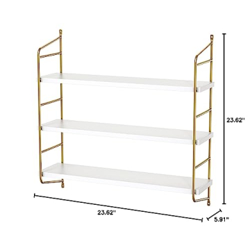 AMADA Floating Shelves Set of 4 - Stylish Home Storage