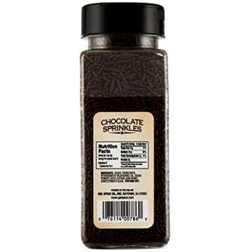 Chefs Select Decorative Rainbow and Chocolate Sprinkles Variety Pack -14oz