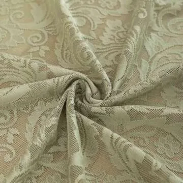 Elegant Sage Green Lace Curtains for Boho Decor