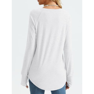 AUTOMET Women's Long Sleeve Tunic Comfy Fashion Top