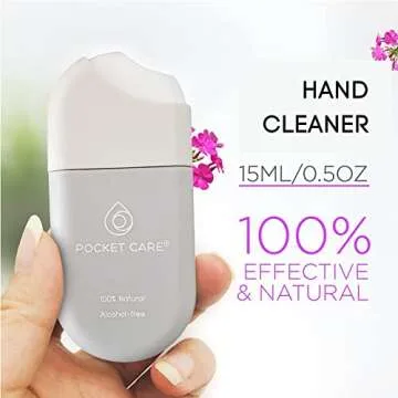 POCKET CARE | 2 Pack Verbena Scented Hand Sanitizer Spray 15 ml - Organic, Moisturizing, Eco-Friendl...