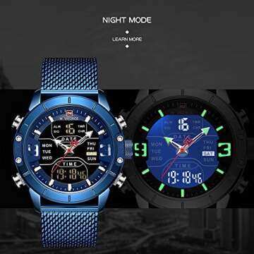 Stylish NAVIFORCE Digital Watch for Men - Waterproof & Versatile