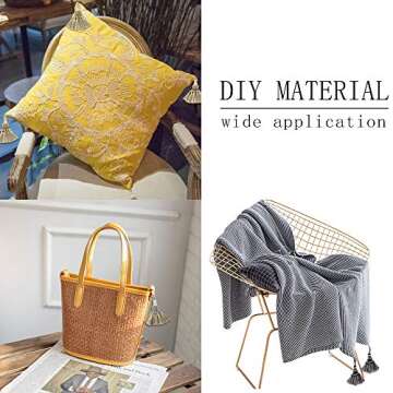 BEL AVENIR Set of 4 Tassel for Craft Elegant Polyester Tassels for Pillow Key Tassel DIY Accessories...