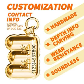 Personalized Cat Collar Charm - Durable Brass Balloon Tag