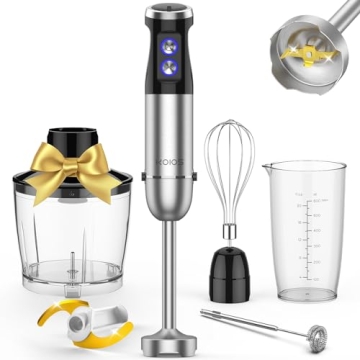 KOIOS 1000W Immersion Hand Blender with Turbo Function and 12 Speeds