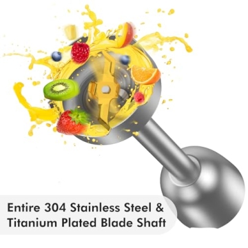 KOIOS 1000W Immersion Hand Blender for Smoothies and Soups