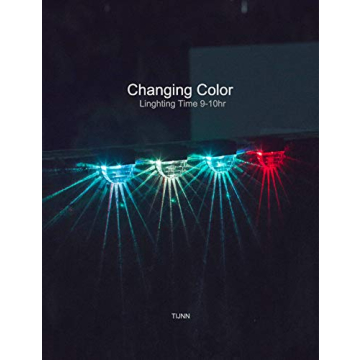 TIJNN Solar Deck Lights Outdoor Lighting 6 Pack