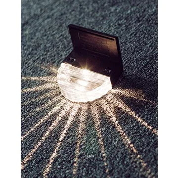 TIJNN Solar Deck Lights Outdoor Lighting 6 Pack