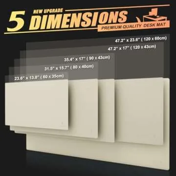 Stylish K KNODEL Leather Desk Mat, Durable and Easy-Clean