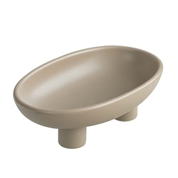 WENSHUO Three-Legs Ceramic Fruit Bowl for Kitchen Counter, Decorative Bowl for Table Décor, 10-inch...