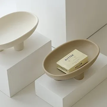 Stylish WENSHUO Three-Legs Ceramic Fruit Bowl for Kitchen