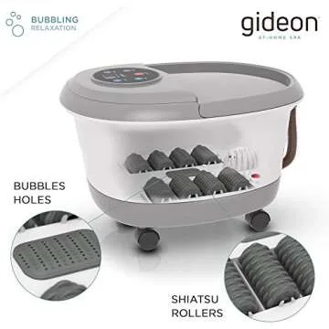 Gideon Luxury Heated Foot Spa Bath Massager for Relaxation