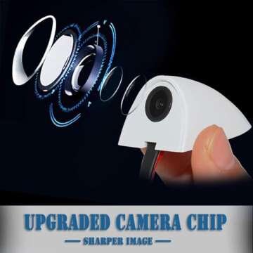 EWAY Mini Car Door Blind Spot Side View Camera - 120° Angle for Enhanced Safety