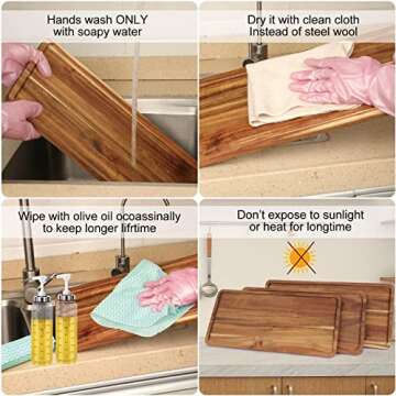 3 Tier Dessert Display Stand, Cupcake Stand & Towers Serving Tray Set, Portable Foldable Food Display Stand, Tiered Chees Charcuterie Boards, Acacia Wood Trays, for Outdoor, Party, Picnic, Dinner