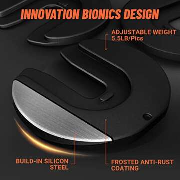 HYPATA 55 lbs Pair Adjustable Dumbbell, Fast Adjust Dumbbell Weight for Exercises Men and Women in Home Gym Workout Equipment, Dumbbell with Tray Suitable for Full Body