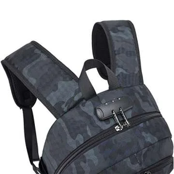 Tzowla Anti-Theft Laptop Backpack, Water Resistant, Unisex