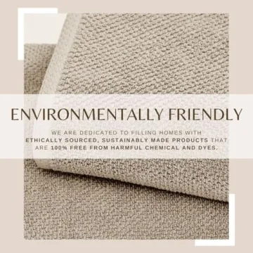 Great Bay Home 100% Cotton Bath Towels - 4 Pack Taupe Set