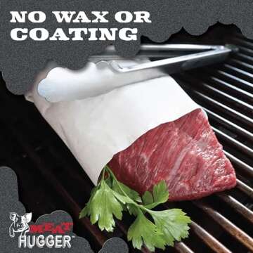 White Butcher Kraft Paper Roll (17.25 Inch by 175 Feet) – Leakproof Food Grade Meat Packing and Wrapping Paper, Unwaxed and Uncoated