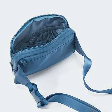 Pander Belt Bag Large 2L, Waterproof Everywhere Fanny Pack Purse for Women and Men with Adjustable Strap (Indigo Blue).