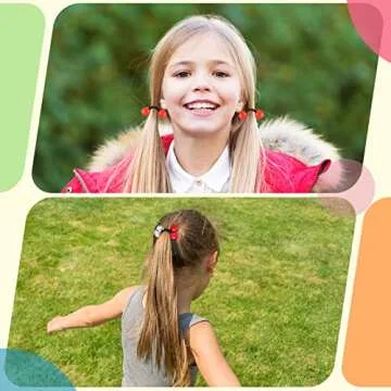 Fun & Colorful Jutom 24pk Hair Tie Balls for Girls