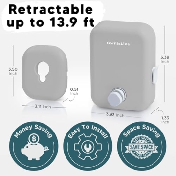 GorillaLine Retractable Clothesline for Small Spaces