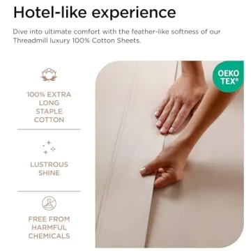 Threadmill 800 Thread Count Pure Cotton Queen Bed Sheets