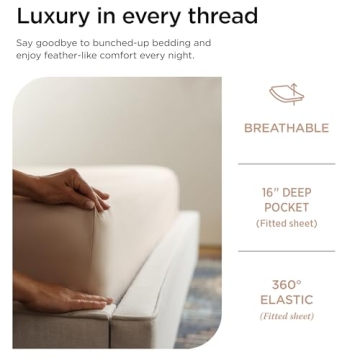 Threadmill 800 Thread Count Pure Cotton Queen Bed Sheets