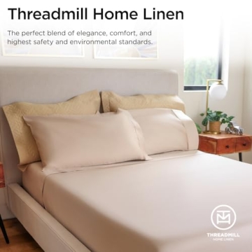 Threadmill 800 Thread Count Pure Cotton Queen Bed Sheets