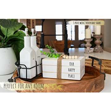 2in1 Decorative Books for Home Decor,Stacked Books for Decor,Coffee Table Decor, Decor Books,Farmhou...