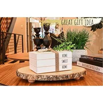 Chic 2in1 Decorative Books for Home - Perfect Gift | Farmhouse Style