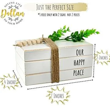Chic 2in1 Decorative Books for Home - Perfect Gift | Farmhouse Style
