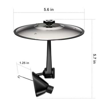 INNOWARMER 2025 New Car Cymbal Drum Air Vent, Mini Metal Drum Crash Cymbal for Car Dashboard, Funny ...