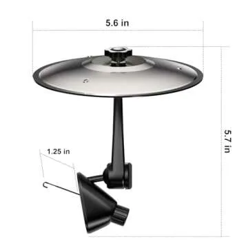 INNOWARMER 2025 New Car Cymbal Drum Air Vent, Mini Metal Drum Crash Cymbal for Car Dashboard, Funny ...