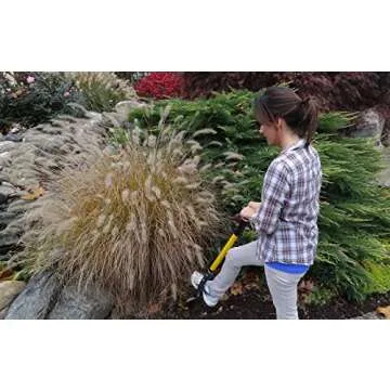 Spear Head Spade Gardening Shovel with Steel-Reinforced Fiberglass Handle, Cushioned D-Grip and Sharp, Hardened-Steel Blade, Award Winning Spade, Model SHFD3 Lime