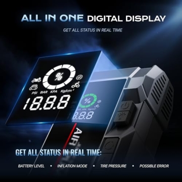 Portable 7000A Car Jump Starter & Air Compressor