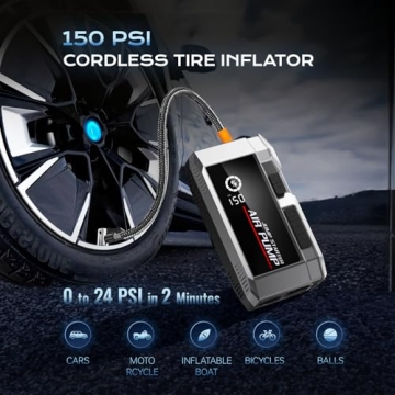 Portable 7000A Car Jump Starter & Air Compressor