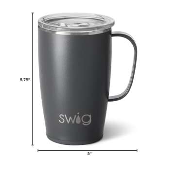 Swig Life 18oz Insulated Travel Mug - Grey