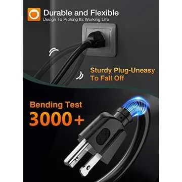 Addlon Flexible Extension Cord, Water&Weatherproof Outdoor Extension Cord 50FT with Covers, Heavy Duty Extension Cord for Indoor Outdoor, 16AWG 3 Prong UL Listed