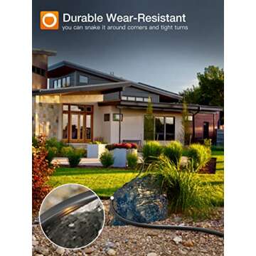 Addlon Flexible Extension Cord, Water&Weatherproof Outdoor Extension Cord 50FT with Covers, Heavy Duty Extension Cord for Indoor Outdoor, 16AWG 3 Prong UL Listed